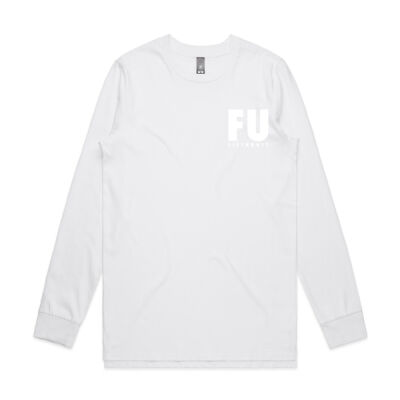 WHITE 'FU' LONG SLEEVE - AS COLOUR Thumbnail